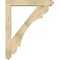 Ekena Millwork Olympic Arts and Crafts Rough Sawn Bracket w/ Offset Brace, Douglas Fir, 6"W x 36"D x 44"H BKT0604X36X44OLY03RDF - alternate 2
